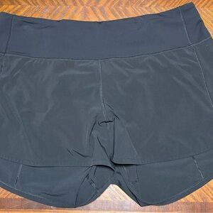 Lululemon Speed Up Shorts Long Black - Size 10 Tall - 4" inseam